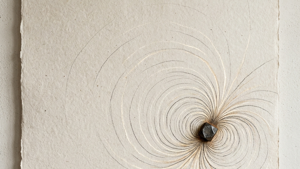 空間における物体が生み出す張力と静謐空間を表すミニマルアート