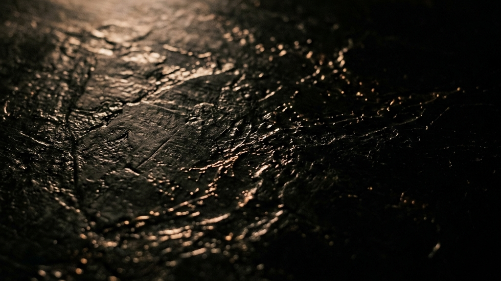 漆の微細な凹凸が光を乱反射させ、暗闇で息づく陰影の美像