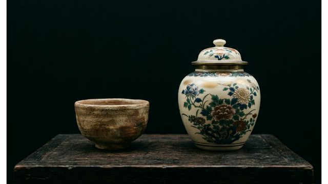 究極の二律背反「わび」と「雅」の邂逅——国宝『喜左衛門井戸』と『色絵藤花文茶壺』が語る日本の美学