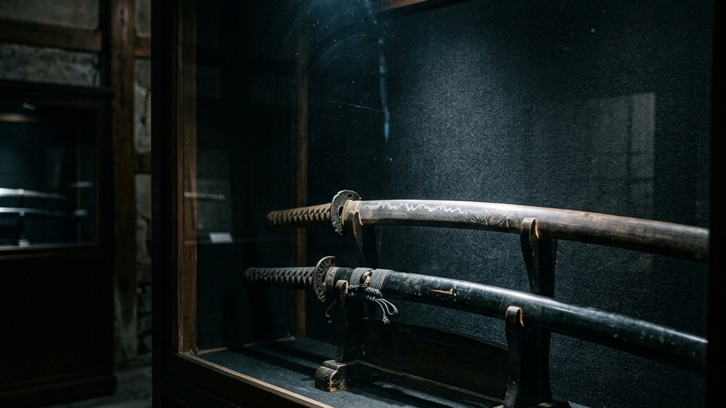 源氏の重宝として血塗られた伝承を持つ双刃の宝刀