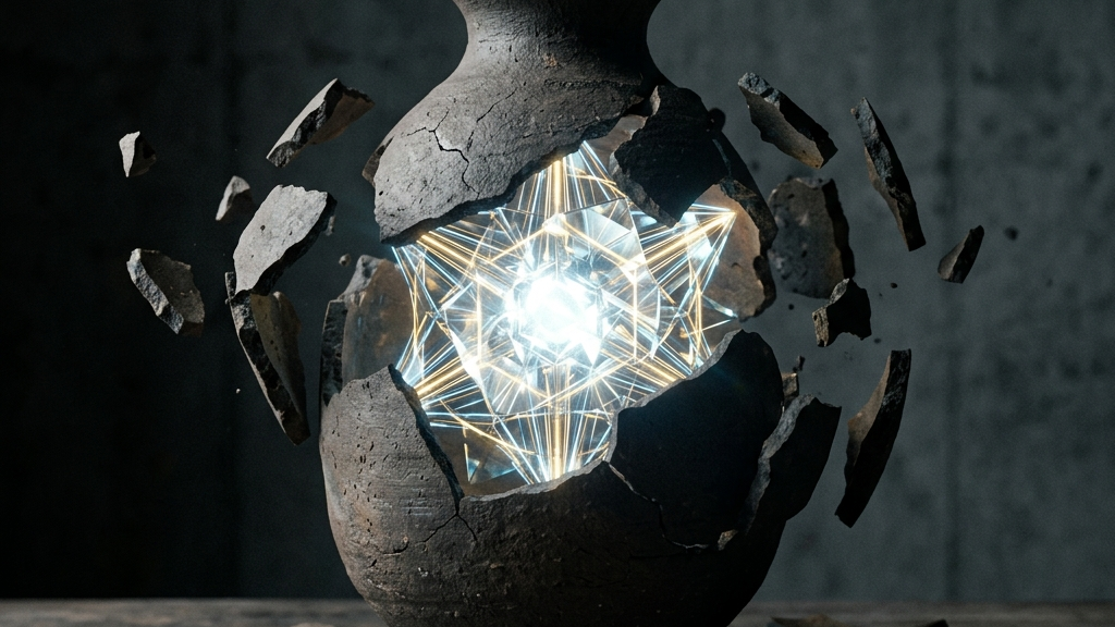 伝統の殻を破り、内部から新たな発光と構造を露出させる守破離の概念