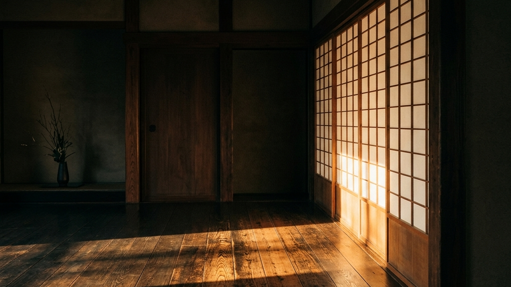 修復を終えた文化財の静寂と、そこに差し込む一筋の希望の光