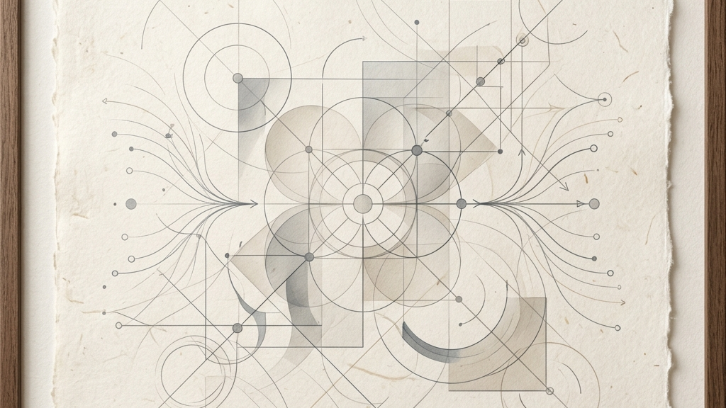 時間軸に沿った価値の増加と伝統工芸の未来予測を示す抽象的なデータアート