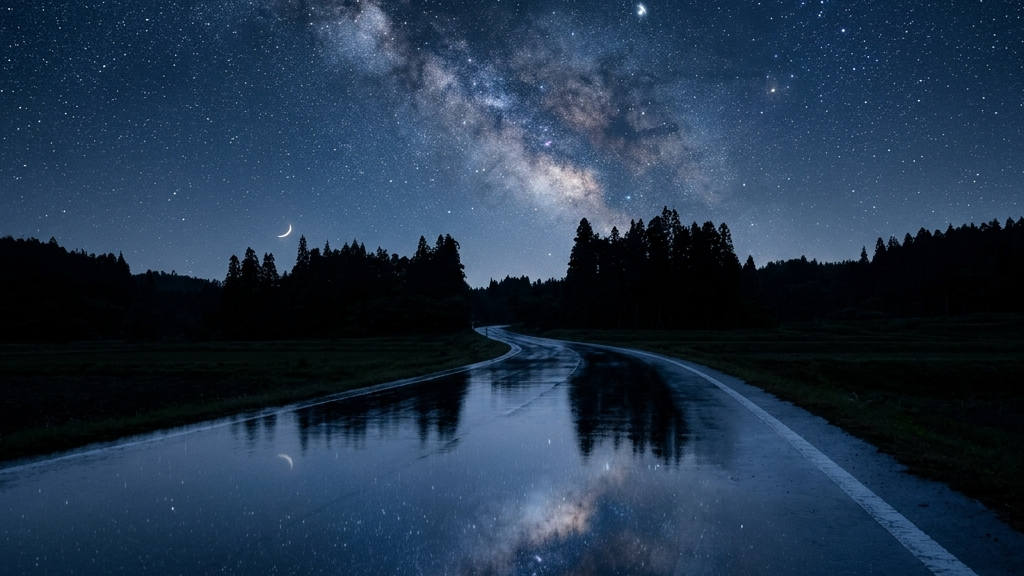 震災の記憶を象徴する静謐な星空を映したコンセプチュアルアート