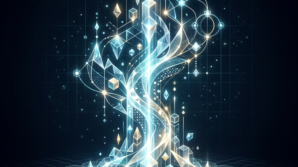 信頼性と正確性、マーケットへの価値を提供する無機質なデータ信号の抽象画