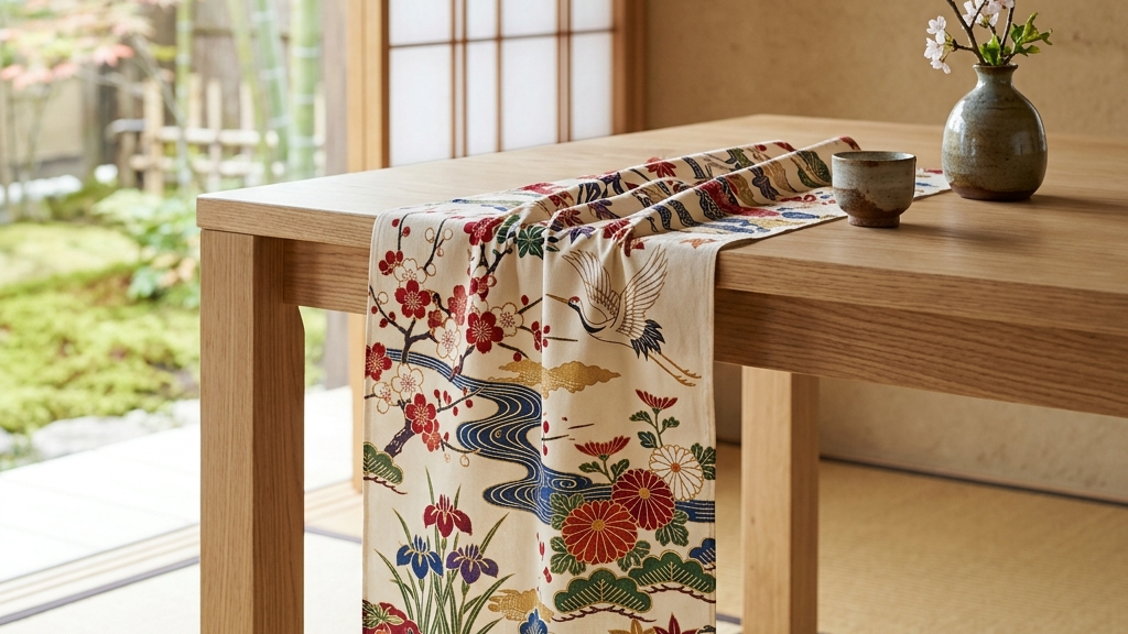 加賀友禅の意匠が施されたモダンでサステナブルな手ぬぐい