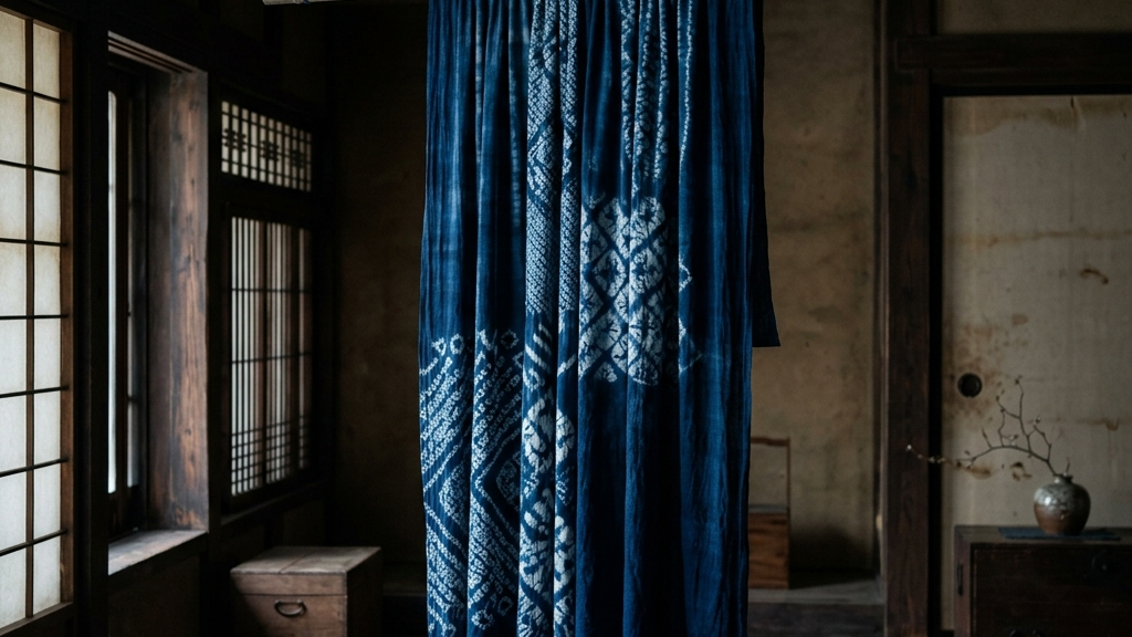 徳川将軍が愛した有松絞りの繊細な藍染と築250年の大邸宅の静寂な空間