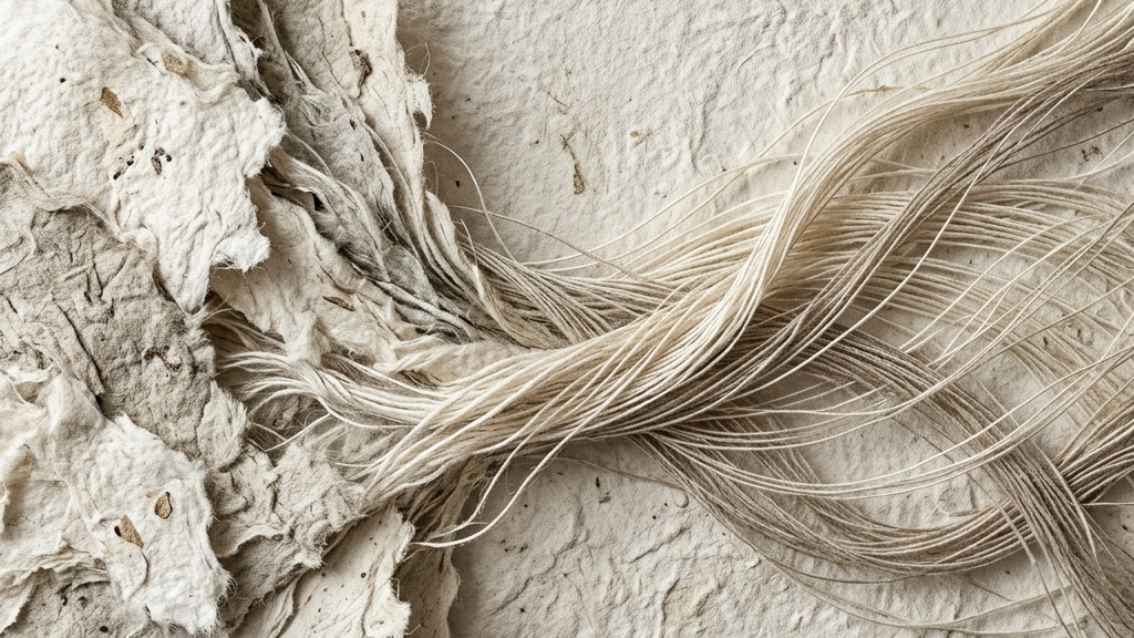 古紙資源から生み出された美しく強靭なアップサイクル紙糸