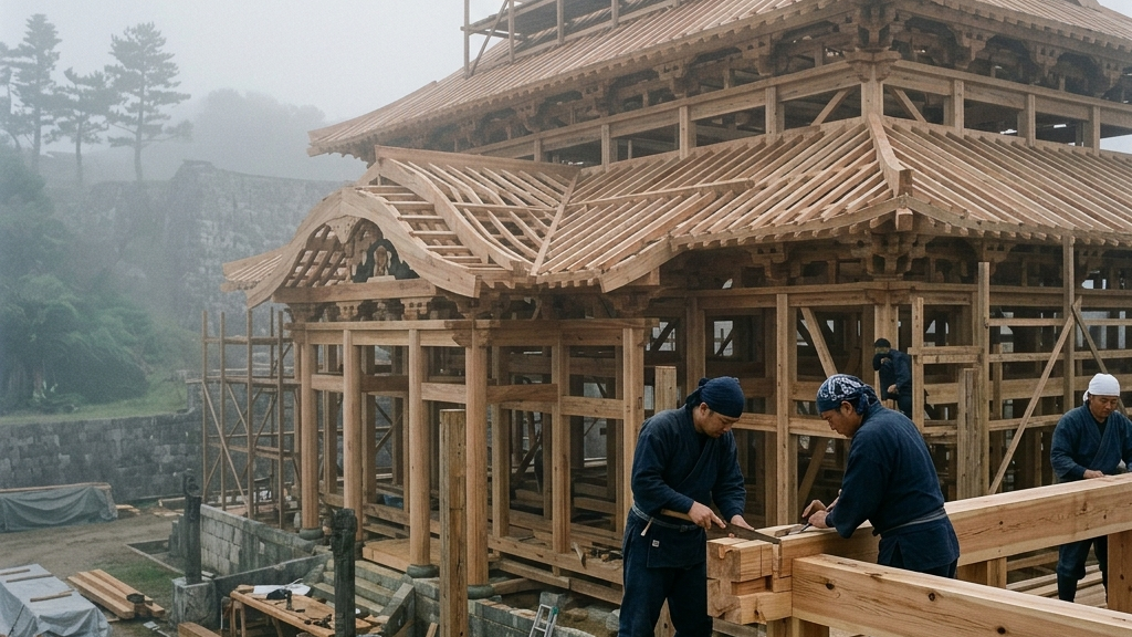首里城復元を支える宮大工の伝統技術と2026年秋公開の木造再建の全貌