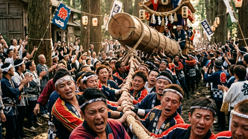 550年の歴史を持つお木曳の奉曳車と市民の熱気
